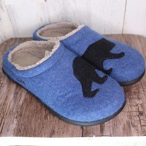 L.L. Bean Bear Slides Slippers 8 M Blue Shoes Wome